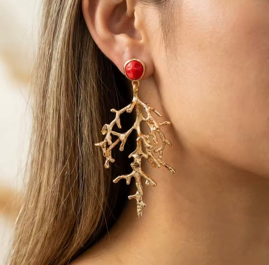 Ohrstecker "Coral Dreams" gold