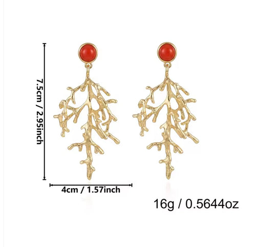 Ohrstecker "Coral Dreams" gold