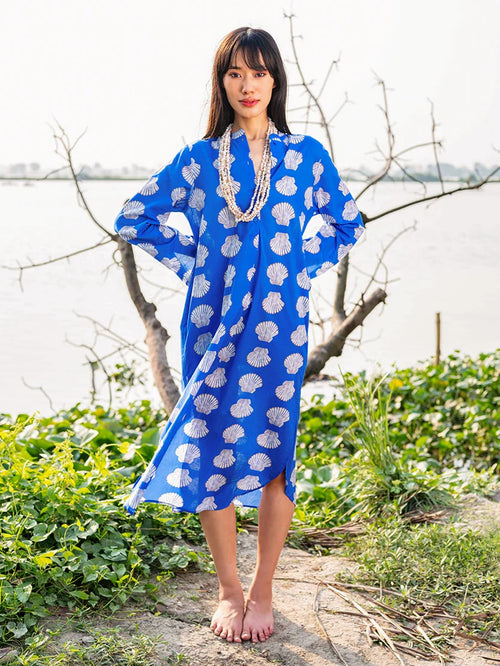 Kaftan Cedar Blue Shells