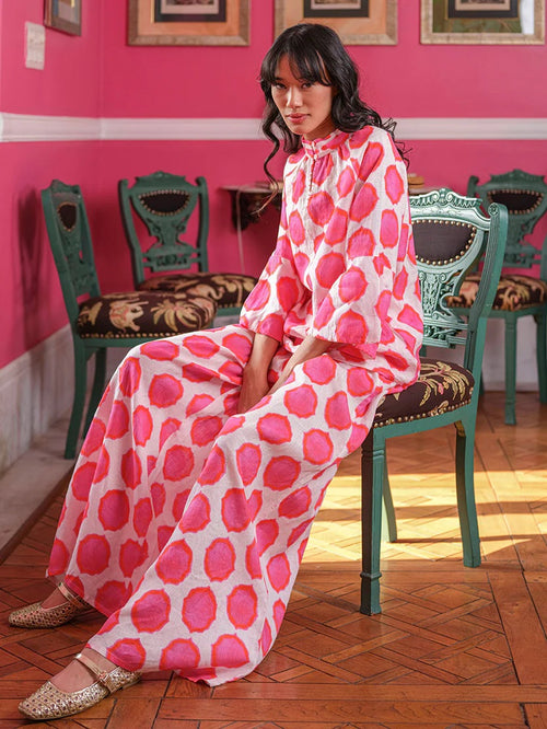 Hose Majoran Ikat pink