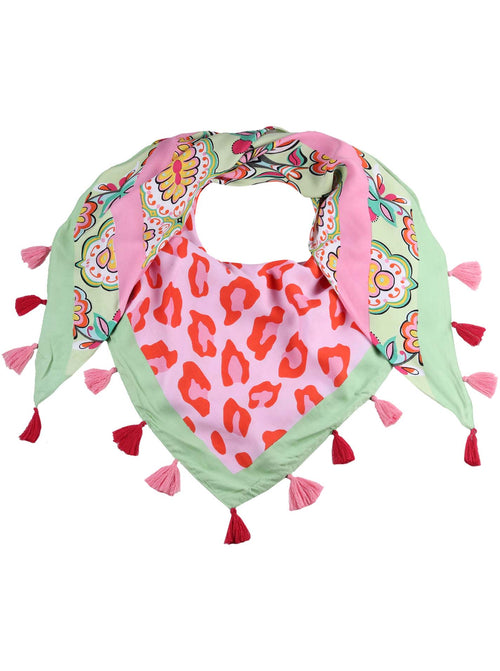 nachhaltiges Dreieckstuch Pastell Leo