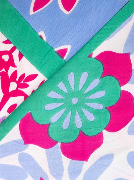 nachhaltiges Dreieckstuch "Be happy and smile"