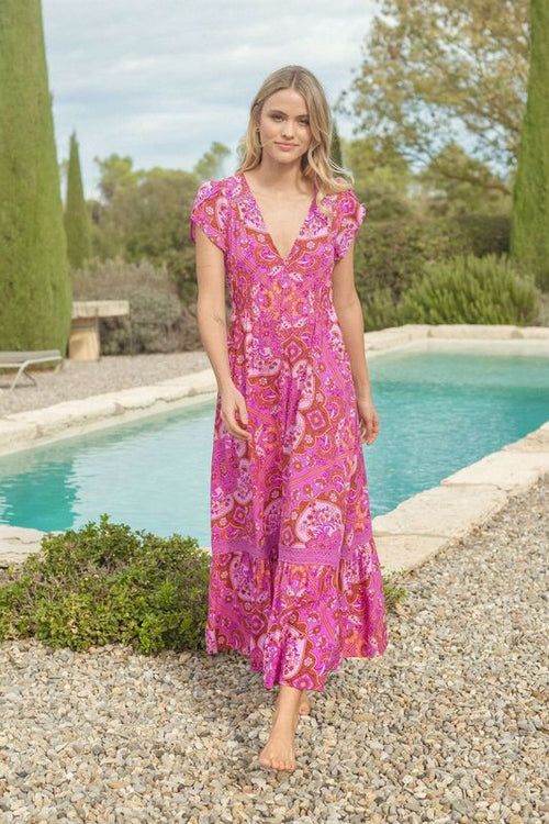 Dress Carmen Maxi Cosmic Print