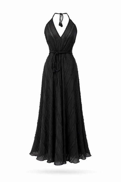 Pahiesa Long Dress "Formentera" black