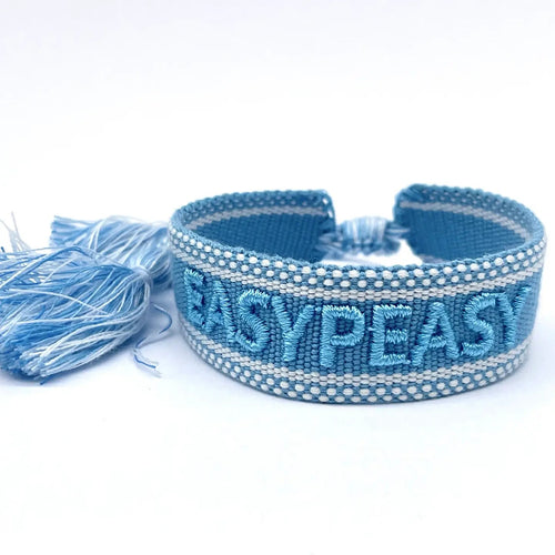 Webarmband "Easy Peasy"