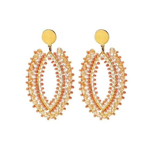 Ohrstecker Beads " Eclipse" nude