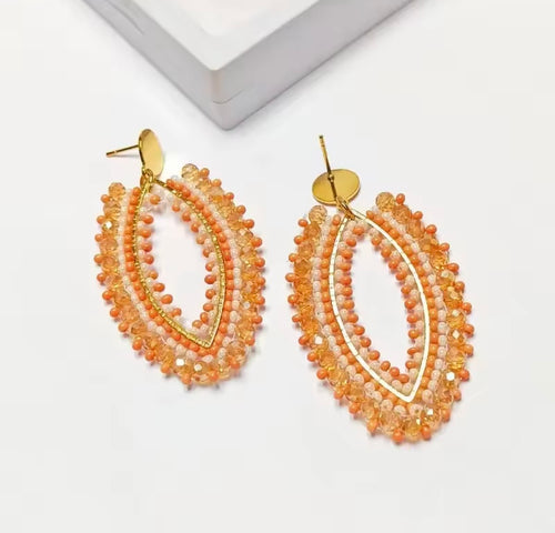 Ohrstecker Beads " Eclipse" nude