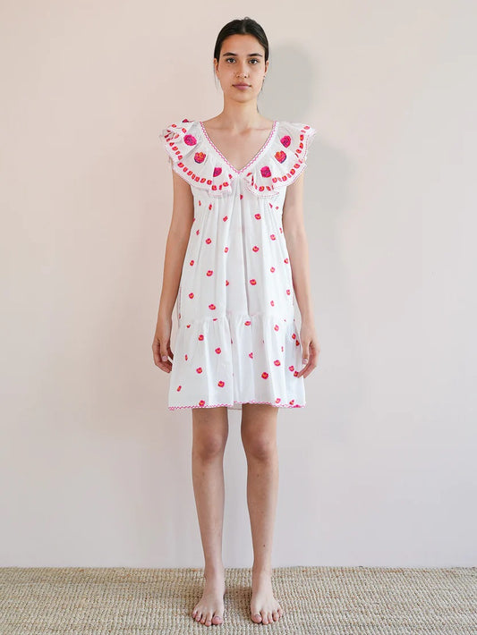 Dress Ginger white roses