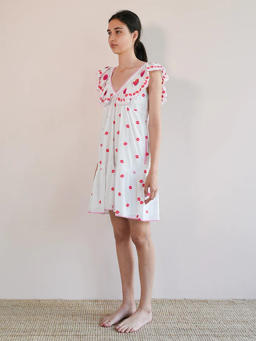 Dress Ginger white roses