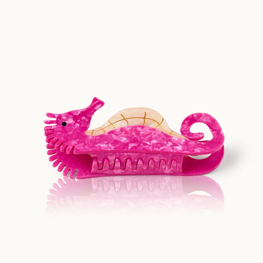 Haarklammer "Seepferd pink"