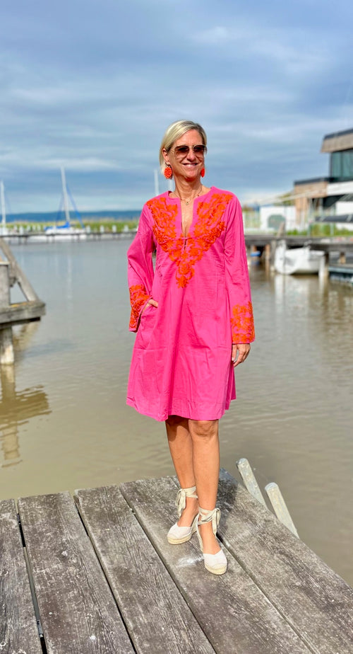 Tunika Dress "Pink loves Coral"