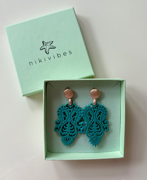 Hornohrringe Mountain Rose  rosegold