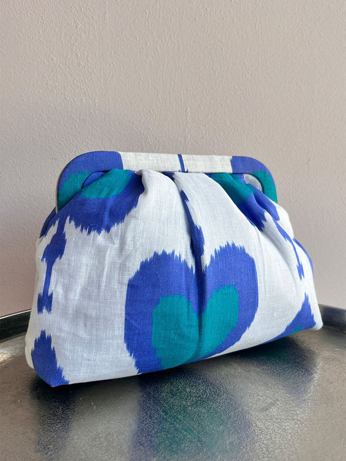 Clutch Ikat Petrol