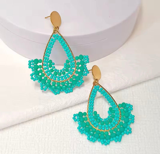 Ohrstecker Miyuki Beads "Turquoise Summer" 3