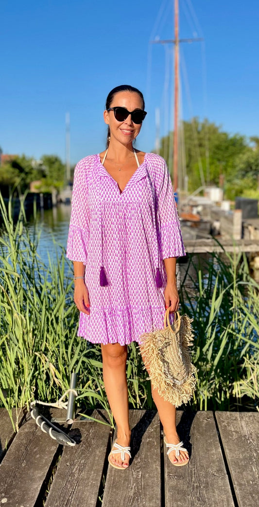 Short Dress "Tree" single Colour