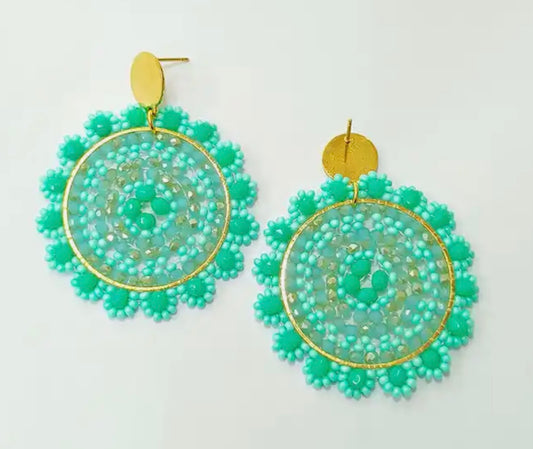 Ohrstecker "Beaded Flower"