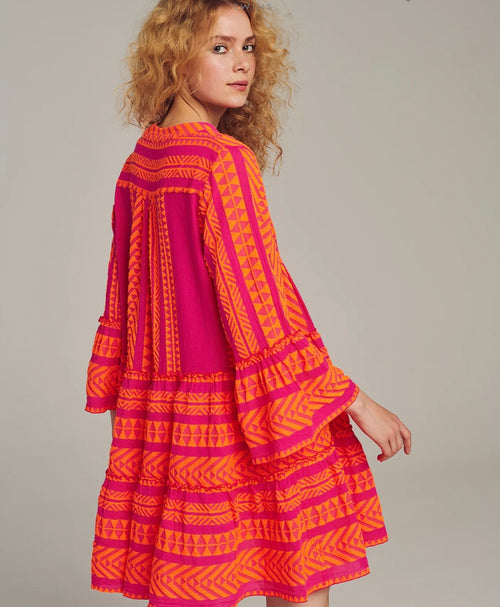 Dress Ella Fushia/Orange