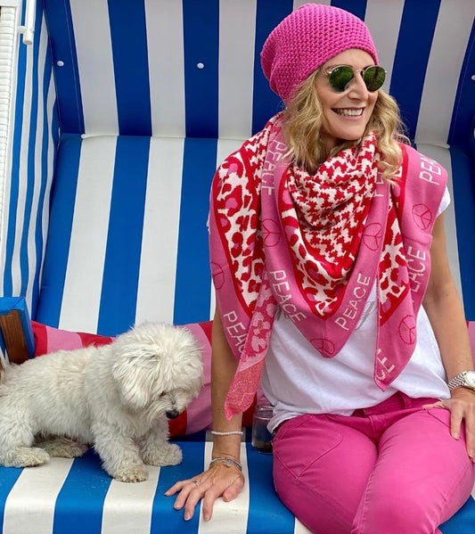 Dreieckstuch Peace and Leo