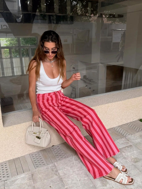Jeans "Stripeslove" Red/Pink