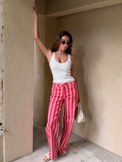 Jeans "Stripeslove" Red/Pink