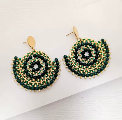 Ohrstecker Beads " Forest"