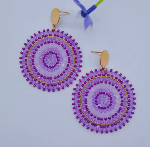 Ohrstecker Beads "Lilac Dreams"