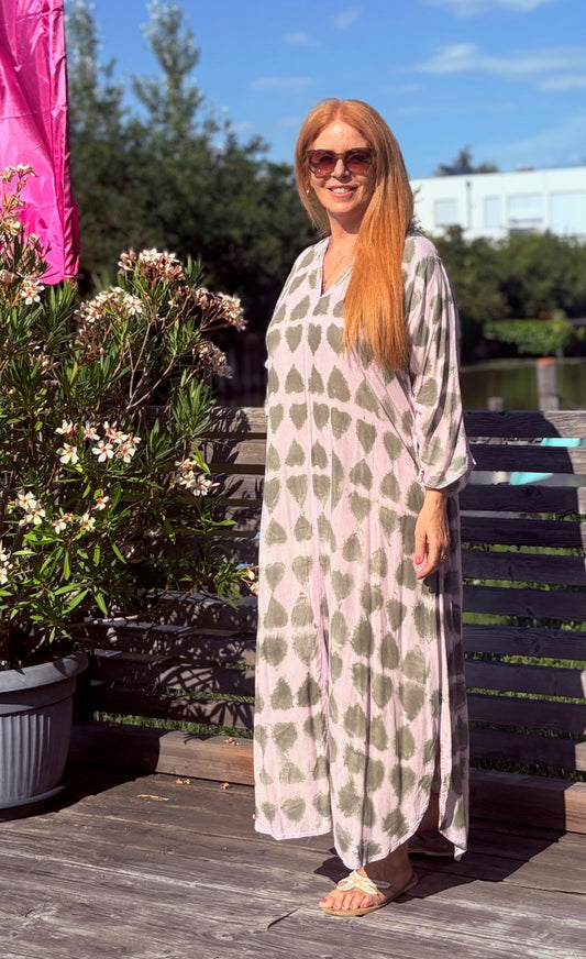 Kaftan long "Dye Hearts"