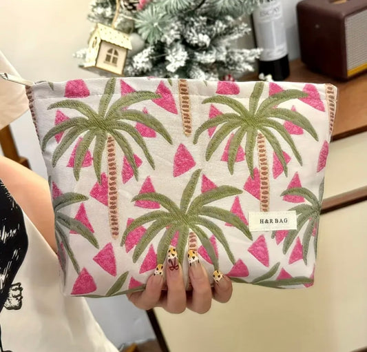 Toilet Bag "Pink Palm"