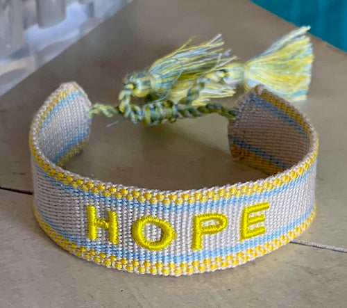 gewebtes Armband Summer Hope neon gelb
