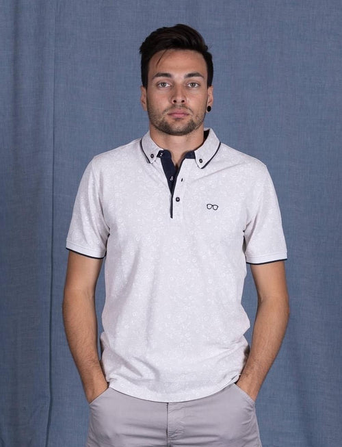 Whoopie Loopie Polo grey Print