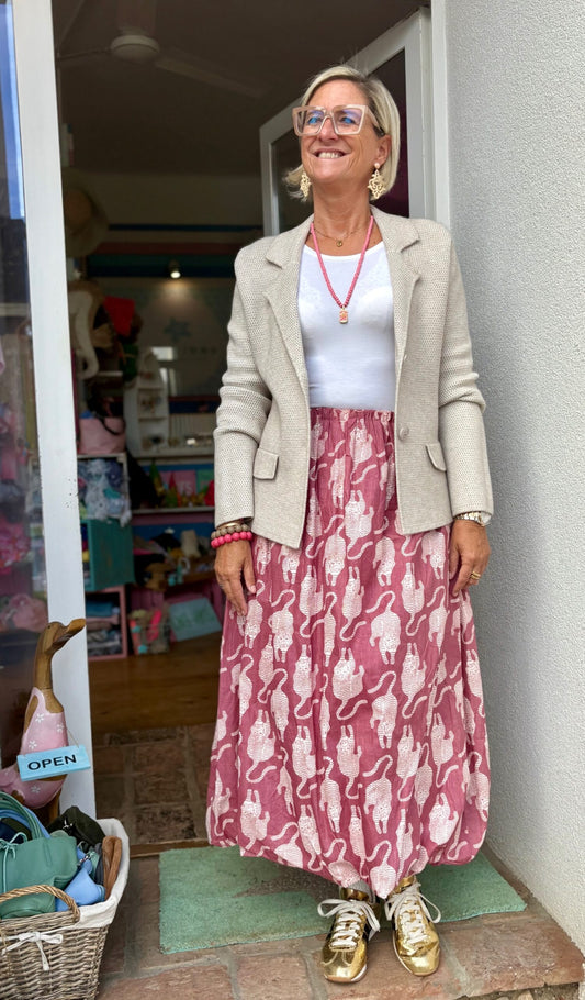 Ballon Rock "Tiger" weinrot