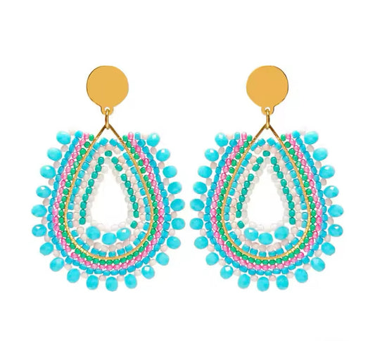 Ohrstecker Beads "Turquoise Summer"