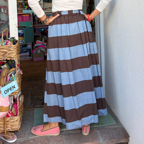 Rock "Block Stripes" blue/choco