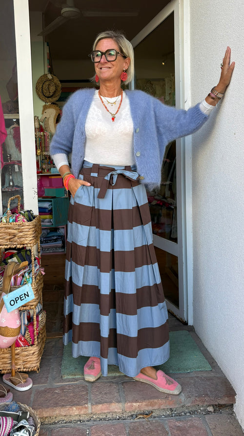 Rock "Block Stripes" blue/choco