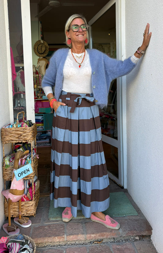 Rock "Block Stripes" blue/choco