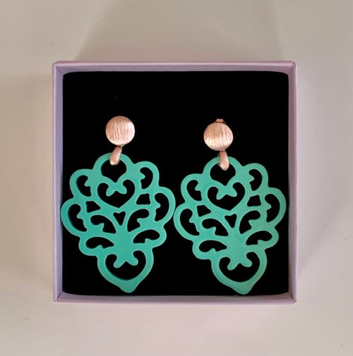 Hornohrringe Butterblume rosegold