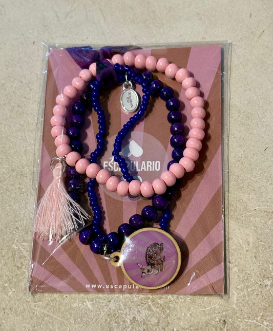 Armbandset "Rehkitz" in lila Tönen