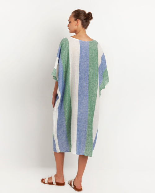 Kaftandress Stripes blue