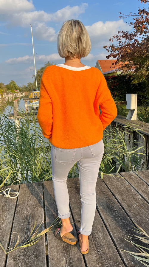 Stretch Jean Joggingstyle light grey