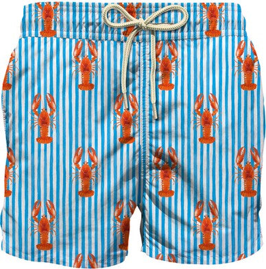 Swim Short "Lightning Lobster Stripes