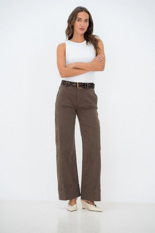 Jeans "Choco" mit Leo Gürtel