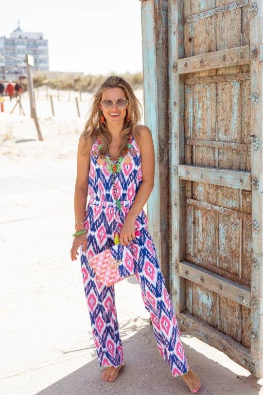 Jumpsuit "Blue Ikat"