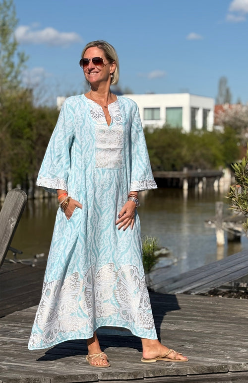 Kaftan Dress "Hera" iceblue