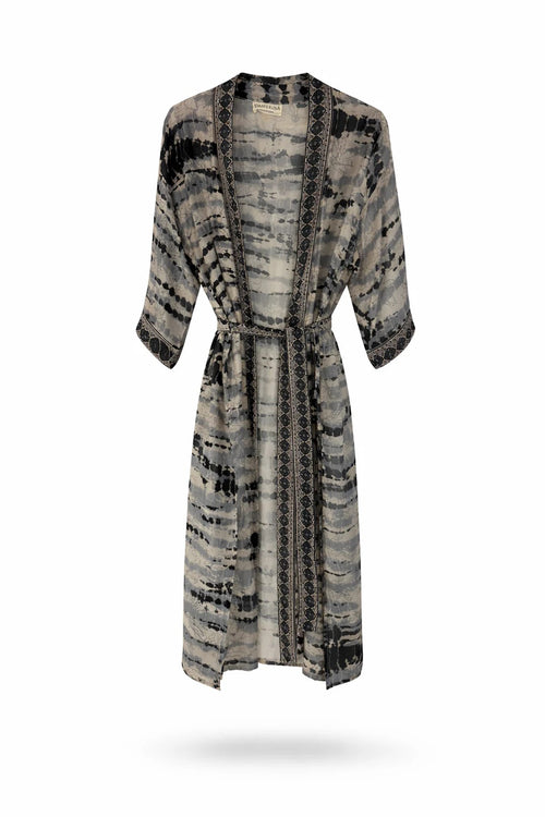 Boho Kimono Print Grey