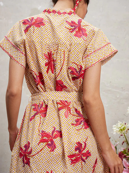 Lotus Kaftan Lily red/dotty Curry