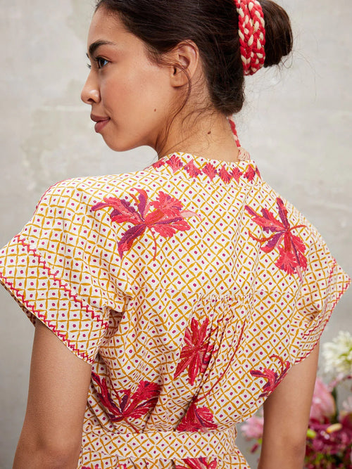 Lotus Kaftan Lily red/dotty Curry