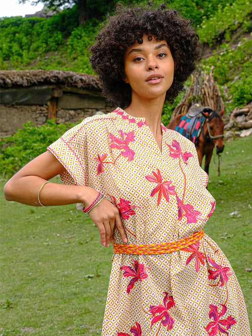 Lotus Kaftan Lily red/dotty Curry