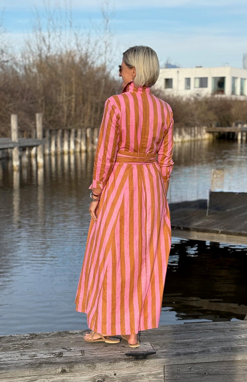 Hemdblusen Dress "Lovley" Stripes soft pink/beige