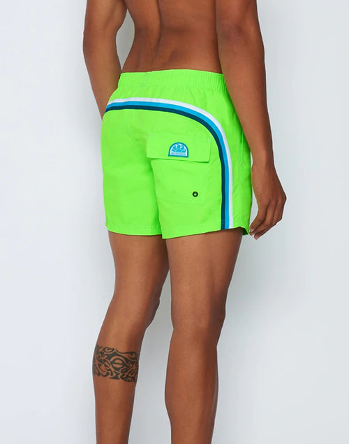 Short medium 14 inch fluo green