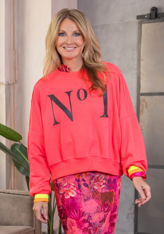 Miss Goodlife Roundneck Sweater "No 1" pink